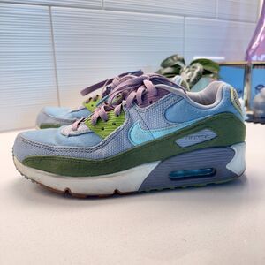 Nike Air Max 90 SE Sun Club Shoes Size 7Y Athletic DQ4016-400 Textile Sneakers
